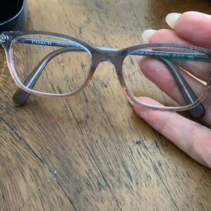 Coach Purple Glitter Frame Glasses